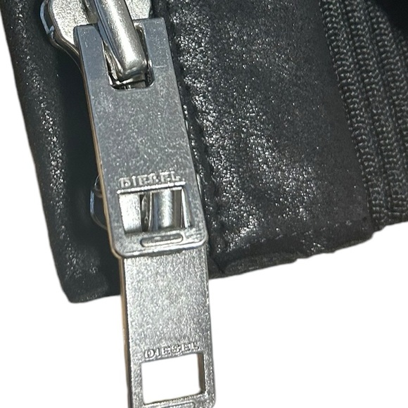 DIESEL Woman’s jacket- Goat Leather - Single Rider Black Size Small - Picture 8 of 17